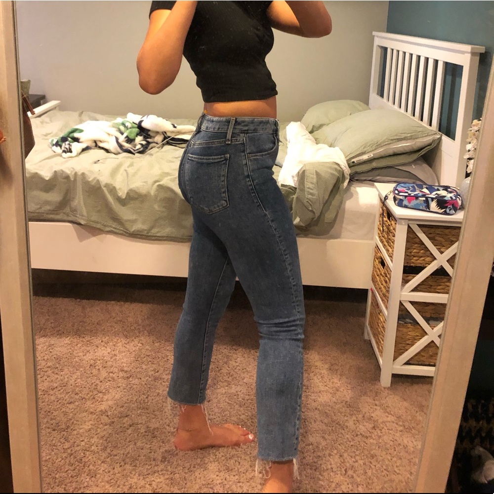 A&F High Rise Skinny Ankle Jeans